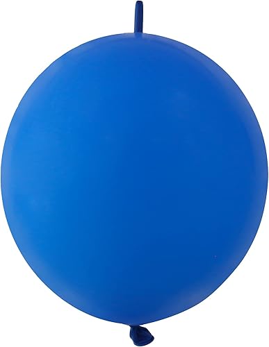 IN-JOOYAA Globo de enlace azul real de 12 pulgadas, 60 globos de enlace rápido para decoración de fiestas