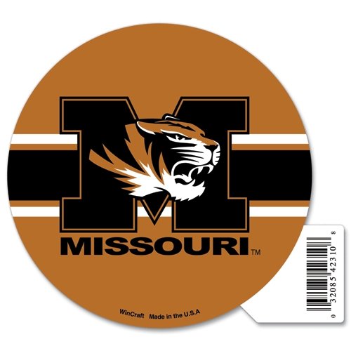 Aimant de découpe Missouri Tigers 10,2 x 15,2 cm amovible pour carrosserie