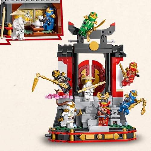 Image of LEGO NINJAGO Ninja Character Display 15th Anniversary - 8 Minifigures Display Stand - 71866