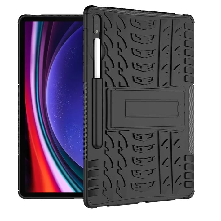 SmartLike Dazzle Hybrid Shockproof Bumper Defender Cover, Kick Stand Hybrid Desk Stand Case Cover for Samsung Galaxy Tab S9 11-Inch 2023 - Black (B0CLB7ZZ4G) Amazon Price History, Amazon Price Tracker