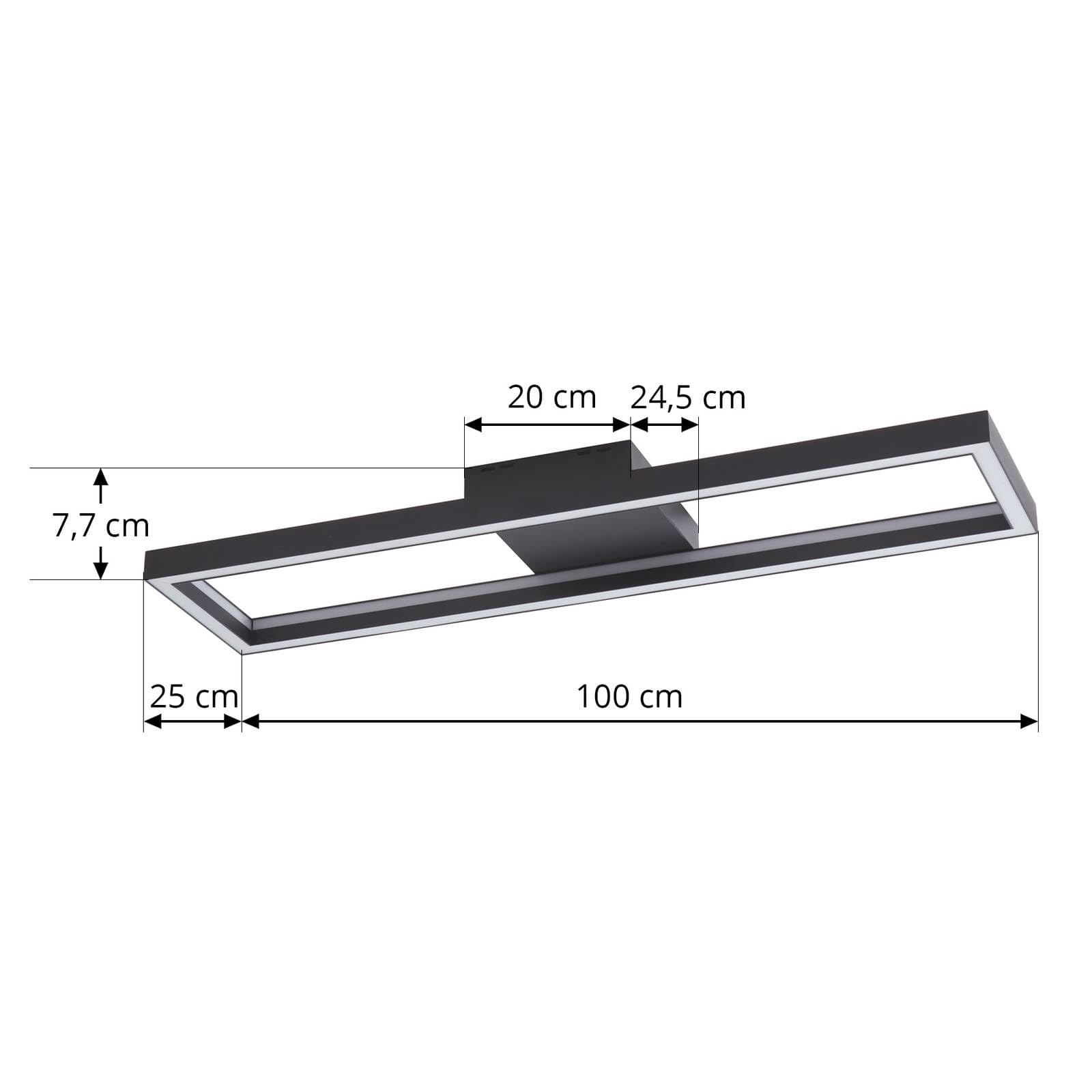 Lucande LED Deckenlampe dimmbar, RGB Backlight wechselbare Lichtfarbe (2700-6500K) Fernbedienung App Steuerung Smart Home Wohnzimmerlampe Deckenleuchte