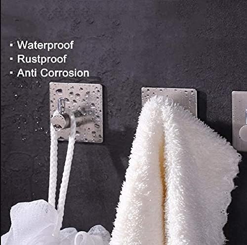 EXLECO 5PCS Towel Rack 41cm Towel Rails Wall Mounted Rack for Bathrooms Stainless Steel Long Round Bathroom Accessory, Screws Mounting Polished Finish