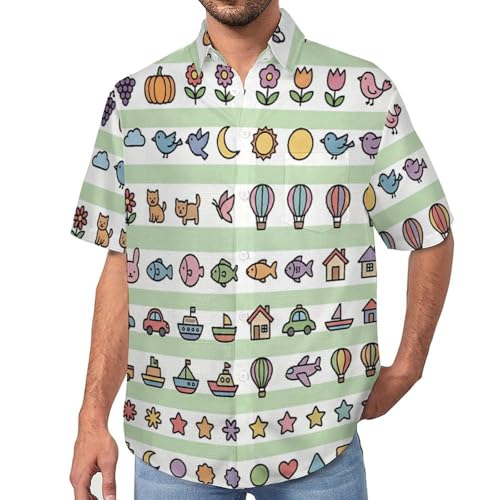 Chemises de plage boutonnées pour hommes au style unique