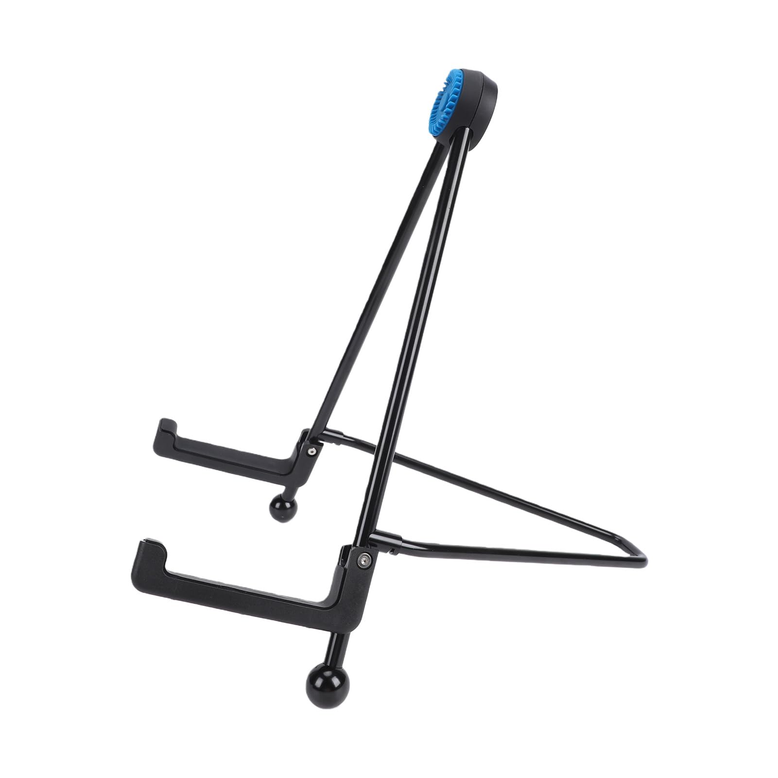 SIXRUN Supporto per Basso per Chitarra Elettrica, Supporto per Chitarra Portatile Pieghevole in Metallo con Cuscinetto in Silicone Antiscivolo, Triangolare, Design Leggero per Prestazioni