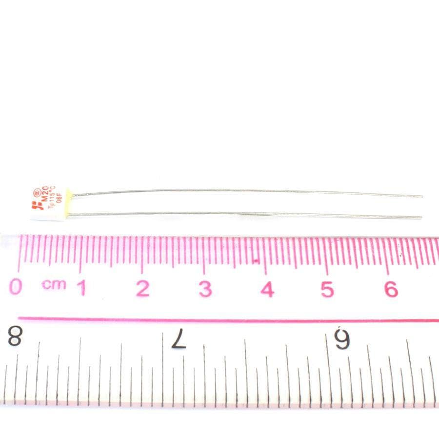 Generic 50 Pcs M20 Cutoff TF 115 Degree Thermal Fuse 2A 250V