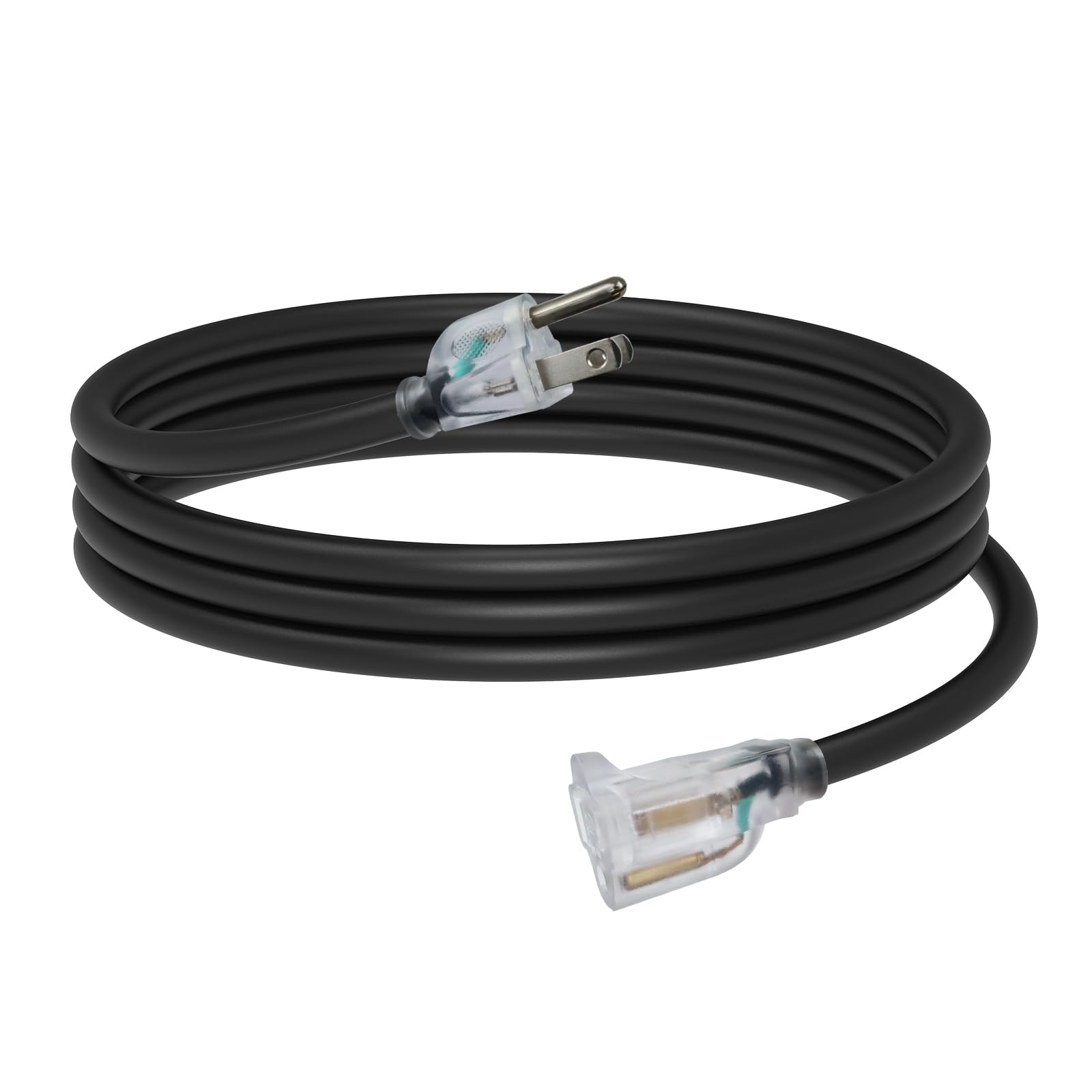 Large Extension Cable GREATIDE 10 Ft 14/3 Lighted Outdoor Extension Cord - 14 Gauge SJTW ...