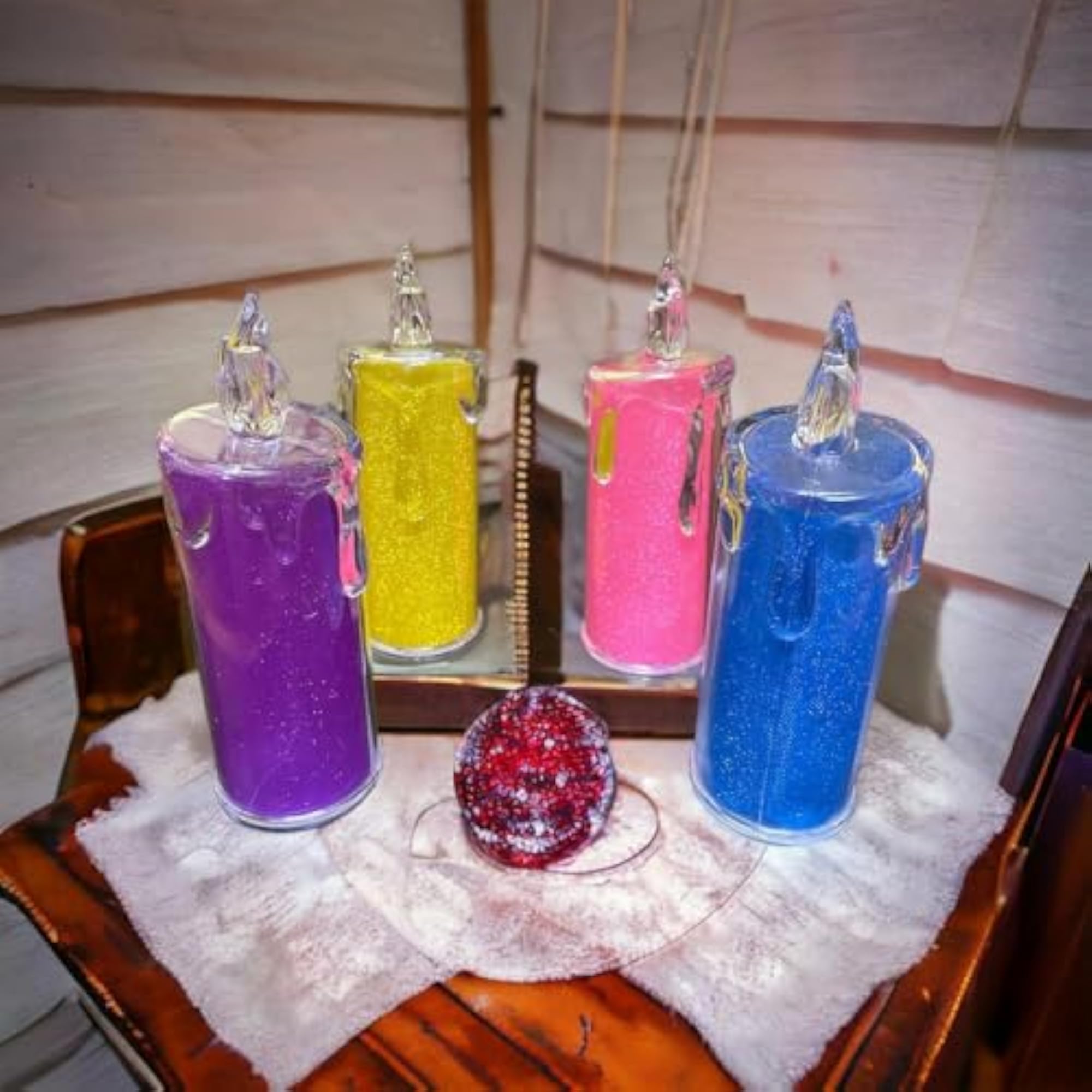 Flameless LED Candles Combo Set, Decorative Gift
