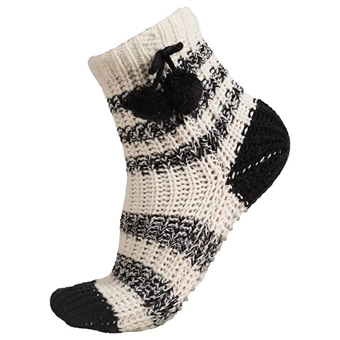 Women Calf Length Wool Socks Wool Socks Winter Vintage Warm Soft Thick Knit Wool- Black (Pack of 1 Free Size)-image-29