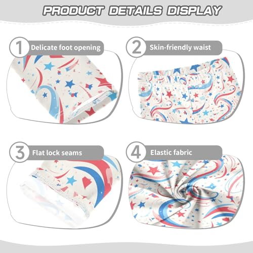 4th July American Independence Day Kids Baby Girls Active Leggings Fashion Full Length Yoga Pants Running3