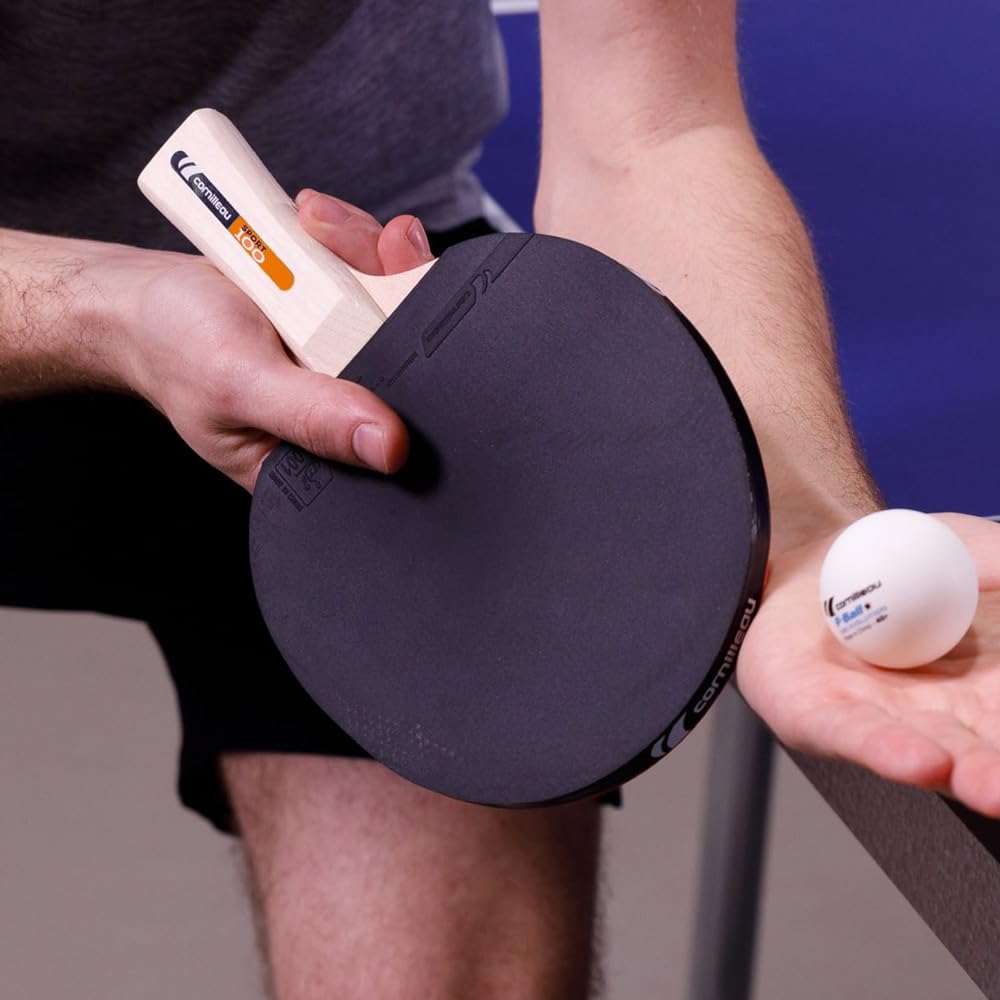 Image secondaire de Cornilleau - Sport 100 - Raquette de ping Pong d'intérieur pour débutants - revêtement ITTF 1 étoile