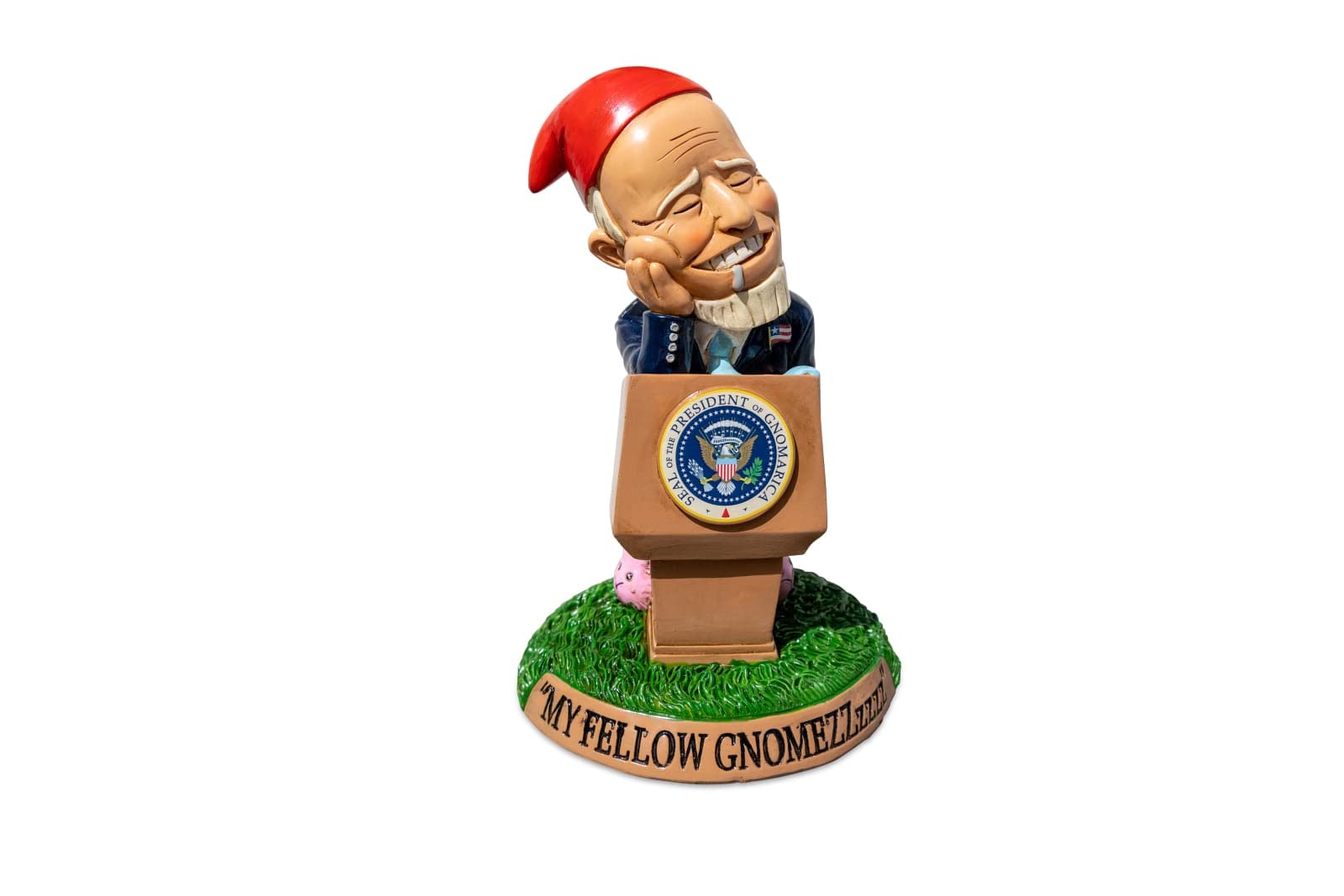 BigMouth Inc Sleepy Biden Garden Gnome Statue, Outdoor Lawn & Yard Figurine Sculpture Decorations, Funny Political Gag Gift
