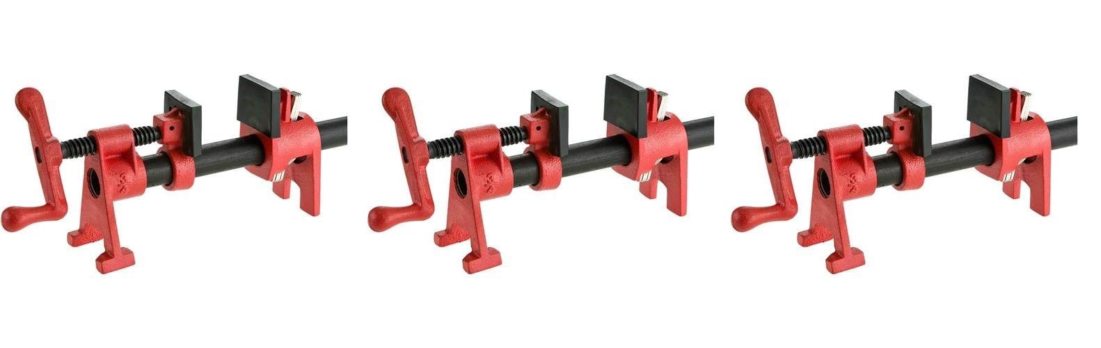 Bessey BPC-H34 3/4-Inch H Style Pipe Clamp (Pack of 3)