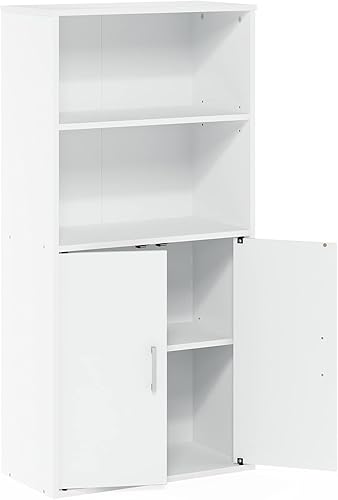 Miniatura 211 de Furinno Jaya Simple Home Estantería ajustable de 3 niveles, blanco Blanco,Negro -,Pino ámbar,Nuez Columbia,Espresso,Roble Frech