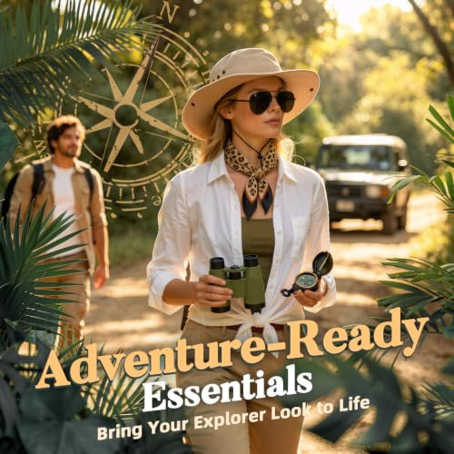 5 PCS Safari Costume for Women, Womens Halloween Safari Costumes Cosplay - image 6