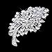 Novia Broche Para Boda Fiesta Prom Cristal Rhinestone Ramo Flor Brooch Pin...
