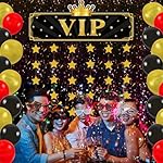 BlossSound VIP Party Decoration - Movie Banner, Star Entrance Sign, Hanging Garland for Backdrop & Red Carpet Movie Night & Birthday Party Decoration Supplies - Image 5