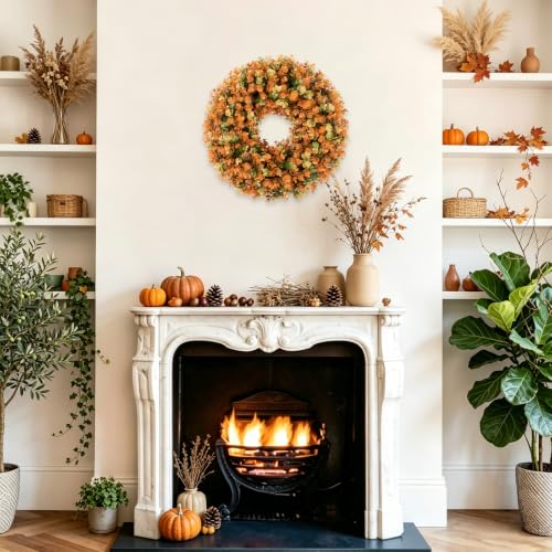 20 U'Artlines Faux Autumn Eucalyptus Fall Wreath 9.49 + Free Shipping w/ Prime or on 35+ + 50% Off Code K9Y6FMLB - image 5