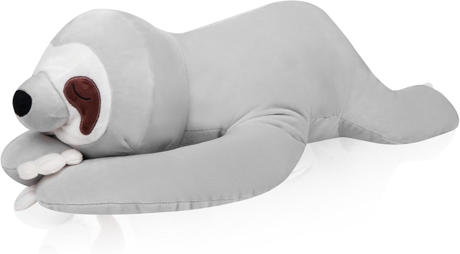 My OLi 18'' Sloth Stuffed Animal Pillow Plush Toy Cuddle Pillow Plushies Stuffed Sloth Plush Pillow Soft Hugging Pillow Plush Toys Gift for Kids Adults