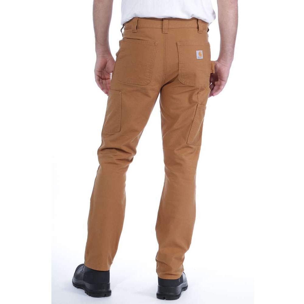 Carhartt Carhartt Spodnie robocze Rugged Flex® z płótna żaglowego o prostym kroju i wzmocnionym przodzie - Spodnie robocze Mężczyźni