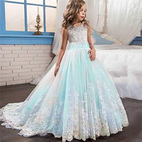 Mbby Vestiti Principessa Bambina,5-9 Anni Vestito