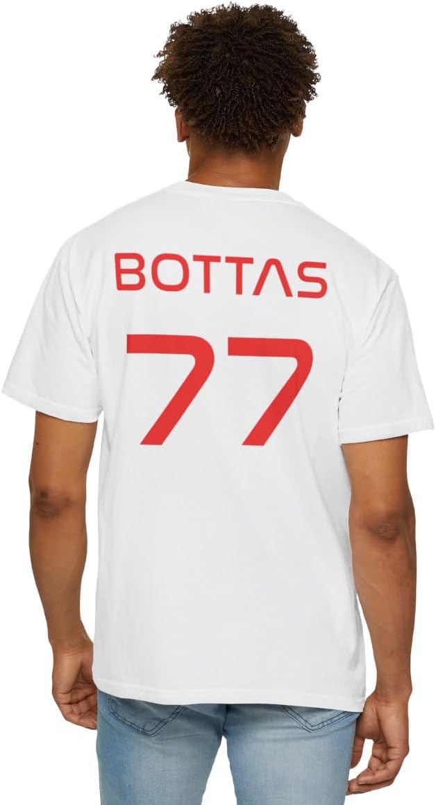 Valtteri Bottas “Mission Launch” Tee – Premium Screen Printed Racing Shirt | Bold 77 Back Print