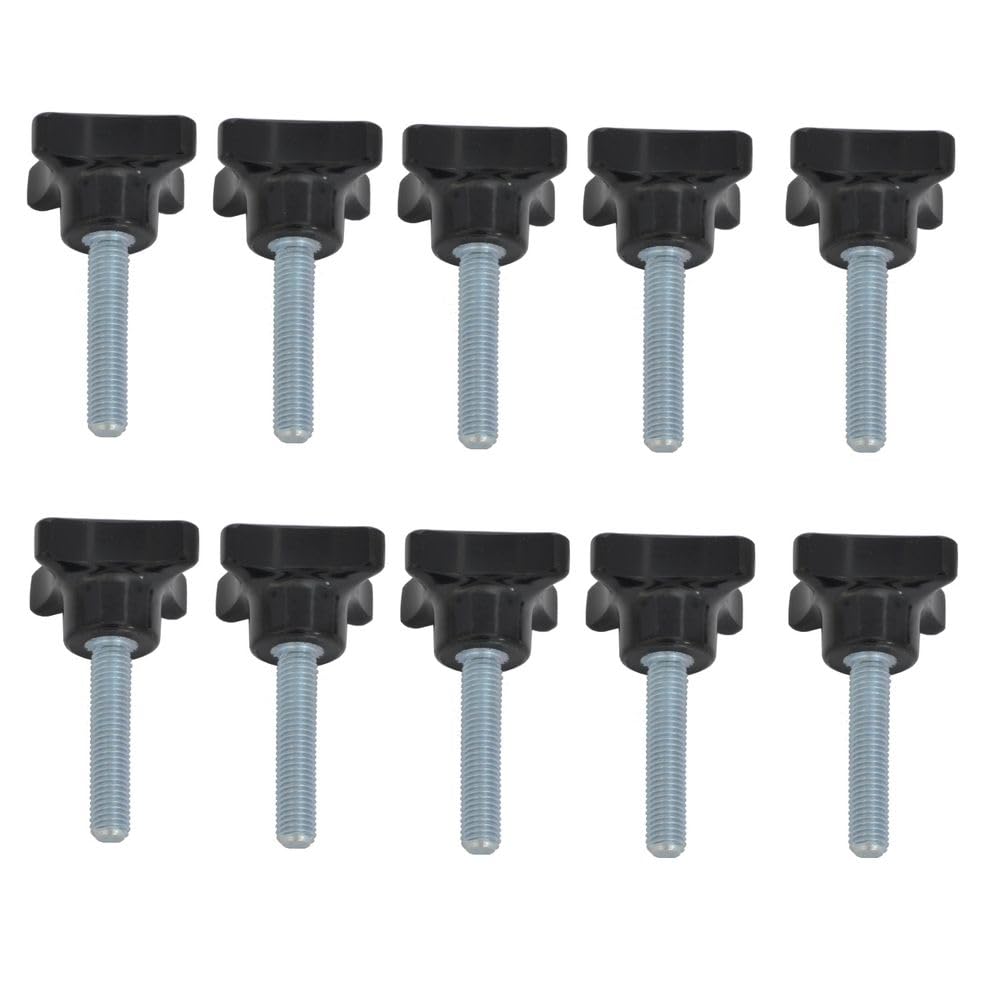 50 Kreuzgriffschrauben M8 X 20 Mm – Schwarze Griffschrauben Mit Kreuzkopf, Klemmschrauben