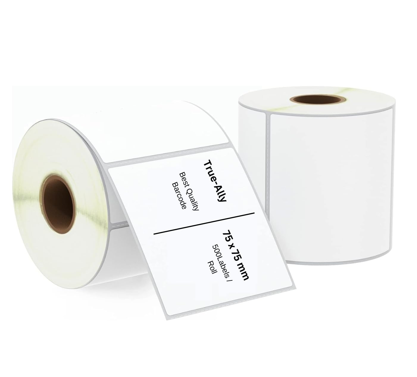 True-Ally 75x75 Thermal Transfer (Chromo) Square Barcode Label Sticker ...