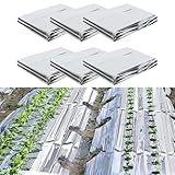 Lansls 10 Stück Hochleistung Reflektierende Pflanzenfolie 160x210 Cm, Gartengewächshaus Wachsen Stark Reflektierende Abdeckung, Reflexionsfilm Für Garten, Gewächshaus, Lichtverteilung Verbesserung