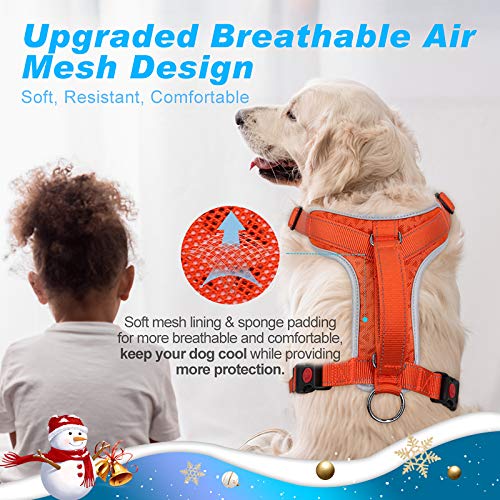 Colete para cães Supet, não puxa, [versão mais recente] sem asfixia, colete para animais de estimaçã