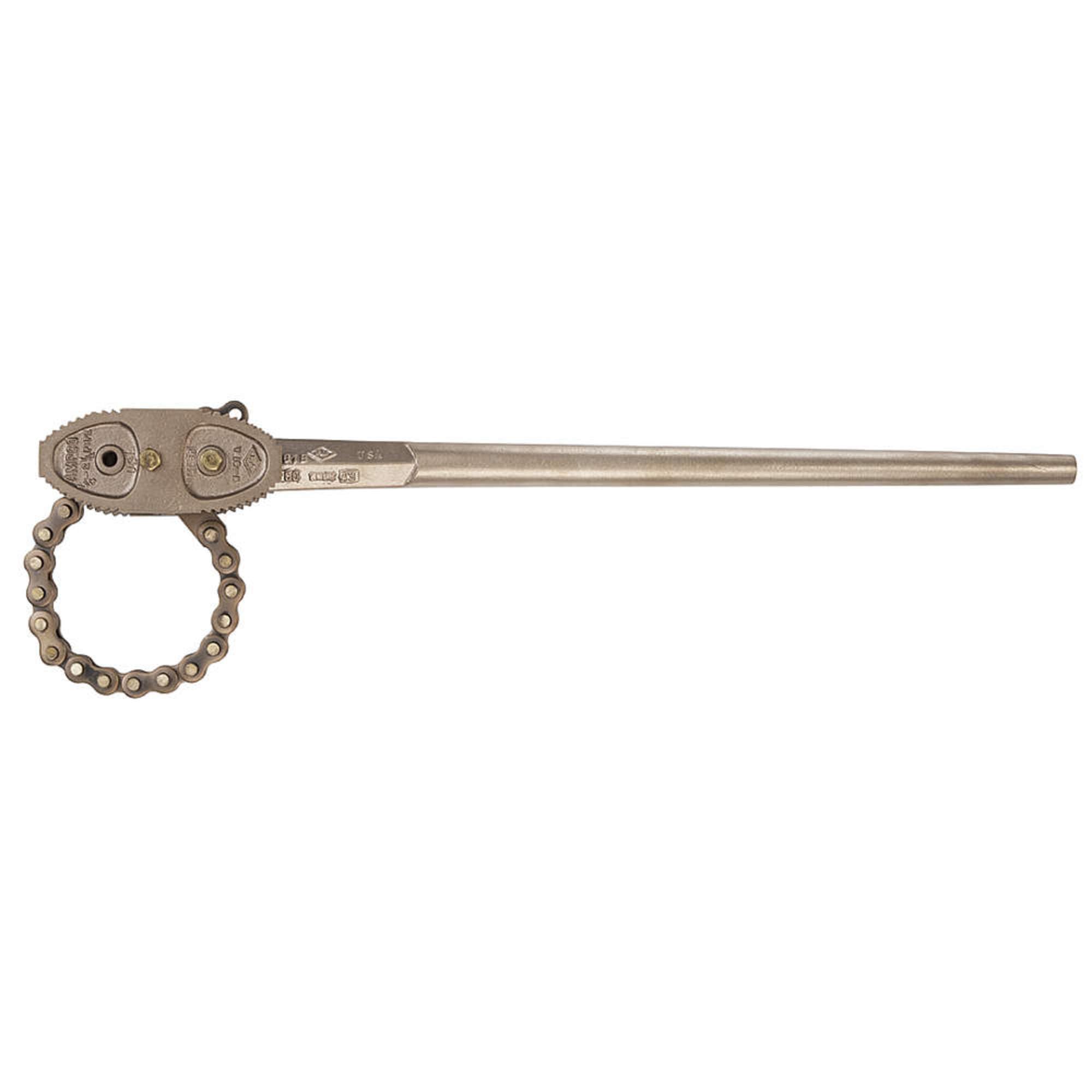 Ampco Safety Tools W-61 Wrench, Chain Pipe, Non-Sparking, Non-Magnetic, Corrosion Resistant, 2-1/2