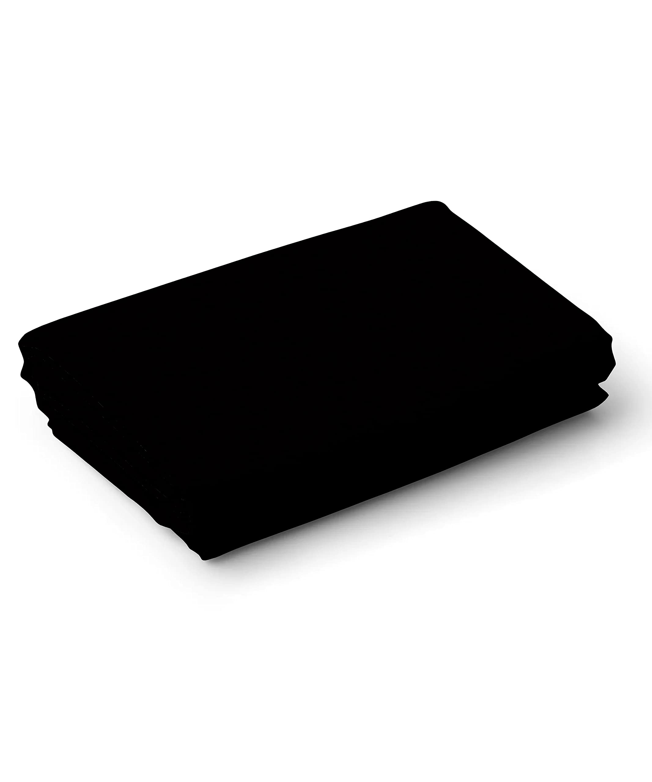 Premium Giza Cotton Shirting Fabric Satin Finish (Solid Black, Free Size)-image-43