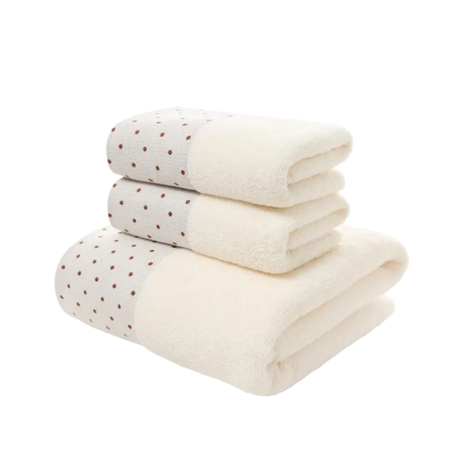 ZYAYNG Set Of 3 Cotton Bathroom Towels Sets 2pcs Hand Face Towel 35x75cm And 1pcs Big Bath 70X140cm Washcloths Gift For Bathroom(Color7)