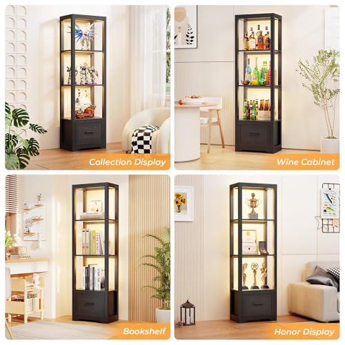 BROTTAR Display Shelf with 3 Color Light, Black - Image 5