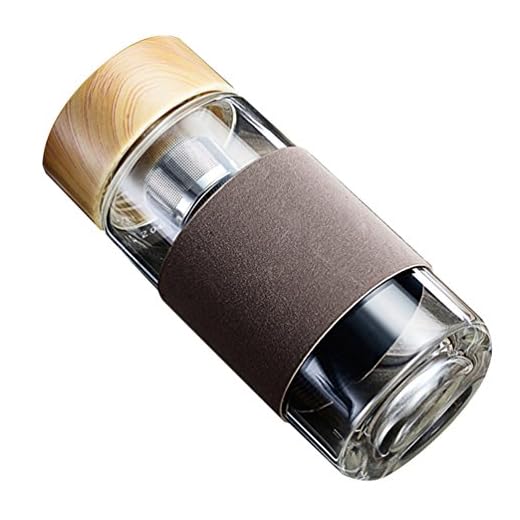 The 8 Best Glass Water Bottles For Every Occasion: A Complete Guide 7 Haotfire Glass Water Bottle - Best Reusable Drinking Bottles Bottle with Tea Infuser with Sleeve - for Outdoor Sports Drinking and Home Office