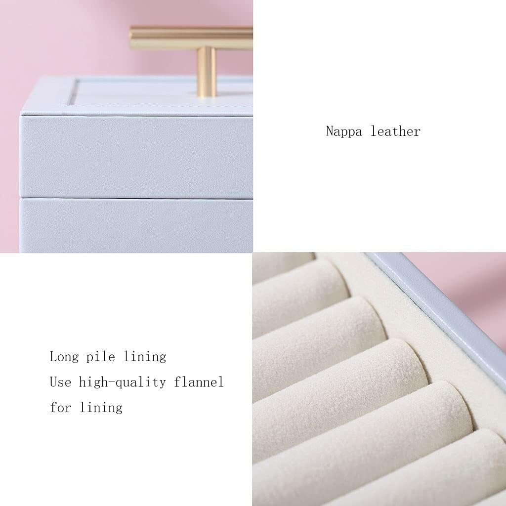 Caja organizadora de almacenamiento de joyas, diseño europeo multicapa de lujo, gran capacidad, vitrina de joyería duradera, solución de almacenamiento de joyas personalizada