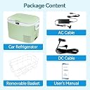 TECHMARK Stratos 18L Compressor Car Fridge — Real Freezer to -18°C | 12V/24V/220V AC | Whisper-Quiet | Portable Mini Refrigerator for Car, Sedan, Creta, Road Trip, Camping, Bedside & Picnic gallery image