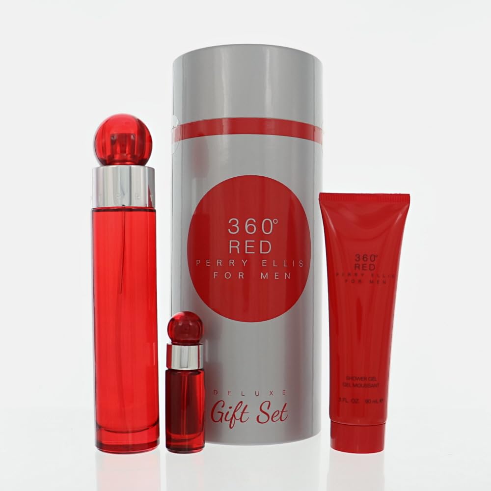Amazon.com : Perry Ellis 360° Red for Men - 3-Piece Gift Set