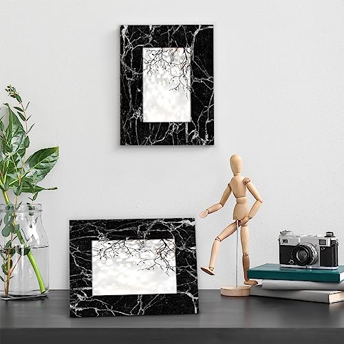 Bardic 0397 5X7 Picture Frame Marble Texture Pattern Photo Frames Wooden Photo Display Marbled Photo Frame thumb #4