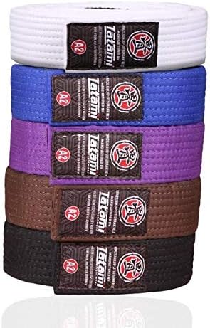 BJJ Belt Adult Size | IBJJF Approved Adult’s Size Brazilian Jiu-Jitsu Belt 100% Cotton for Durable and Lightweight Design Competition Ready Belts | Black