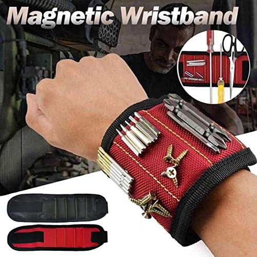 Shaperme Woodworking Magnetic Wristband Portable Tool Bag Electrician Wrist Tool Belt Holder Nails Repair Drill Screws Tools Bits #TOP1