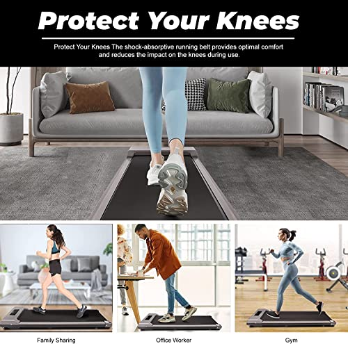 Image of Under Desk Treadmill,Desk Treadmill,Walking Pad Treadmill Under Desk,Walking Pad,2 in 1 Ultra Slim Portable Walking Pad Treadmill, Remote Control and LED Display for Office Home Use