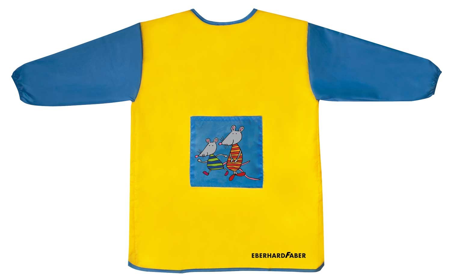 EBERHARD FABER 579902 - Fartuch do kolorowania Mini Kids, niebieski/żółty, dla dzieci w wieku od 3 lat