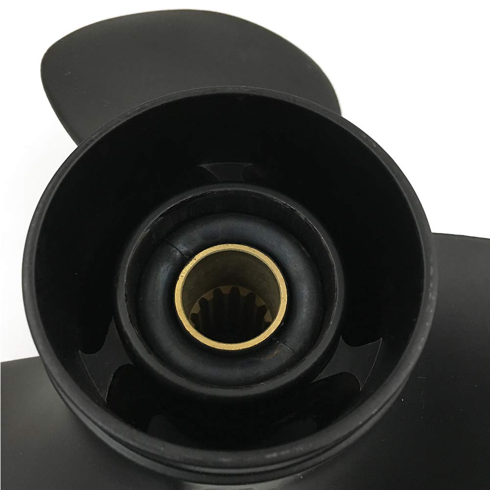 Capitán Propeller Fit Tohatsu Motores fueraborda 35-50HP Aluminio 13 Dientes Spline RH