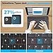 Emetok Deutsche Bluetooth Tastatur für iPad Air/Pro/Mini/10.9/10.2/9.7/... Vergrößerte Tastenkappen, Wiederaufladbar, QWERTZ, Tragbare Kabellose, Ultra-dünn, Schwarz