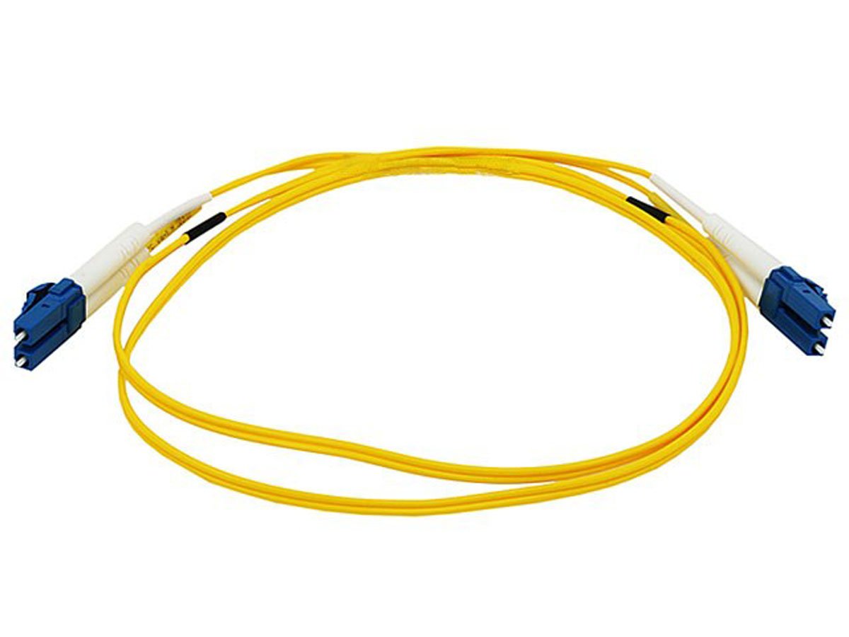 Monoprice Fiber Optic Cable, LC/LC, Single Mode, Duplex - 1 meter (9/125 Type) - Yellow