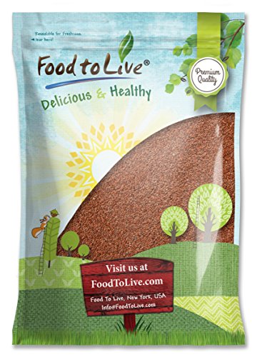 Brown Flaxseed, 12 Pounds — Raw Whole Flaxseed, Kosher, Vegan, Bulk, High Fiber