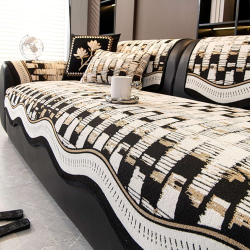 �V�F�j�[���\�t�@�J�o�[�A����~�ߕt��L���^�R�[�i�[�\�t�@�p�X���b�v�J�o�[�A�Q���⃊�r���O���[���p�A�􂦂�y�b�g�t�����h���[�V�[�g�N�b�V�����J�o�[ Black 90x160cm/35.43x62.99in