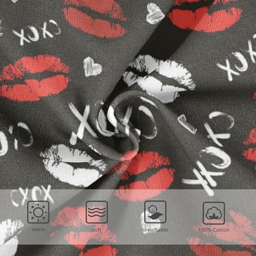 Boys' Exclusive Briefs Toddler Underwear 95% Combed Cotton Boxerbriefs 2T Lip - Print and Heart 273