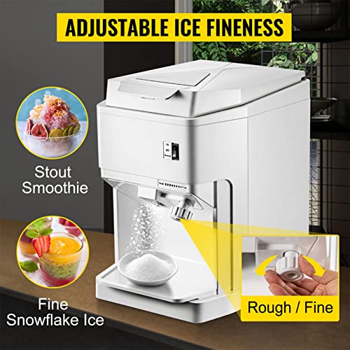 Elektrischer Eiscrusher Eisrasierer-Maschine Kommerziell 265 LBS/Std Shaded Ice Maker Für Den Tisch Schneekegel… – Bild 3