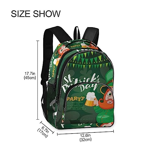 Sac à dos ordinateur portable avec sangle poitrine Saint Patrick